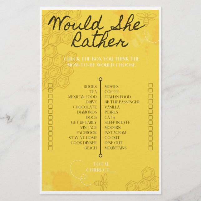 Oh Babee würde sie eher spielen Flyer (Vorne)