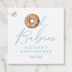 Oh Babies Donut Sprinkle Twin Boys Baby Dusche Geschenkanhänger