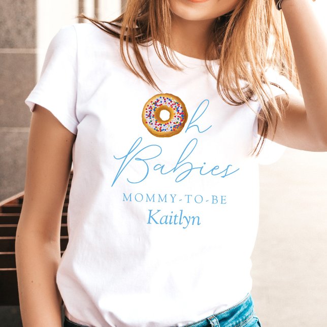 Oh Babies Donut Sprinkle Twin Boys Baby Dusche T-Shirt (Von Creator hochgeladen)