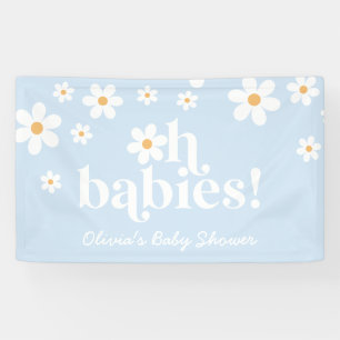 Oh Babies! Retro-Gästebuch für Daisy-Boho-Baby-Par Banner