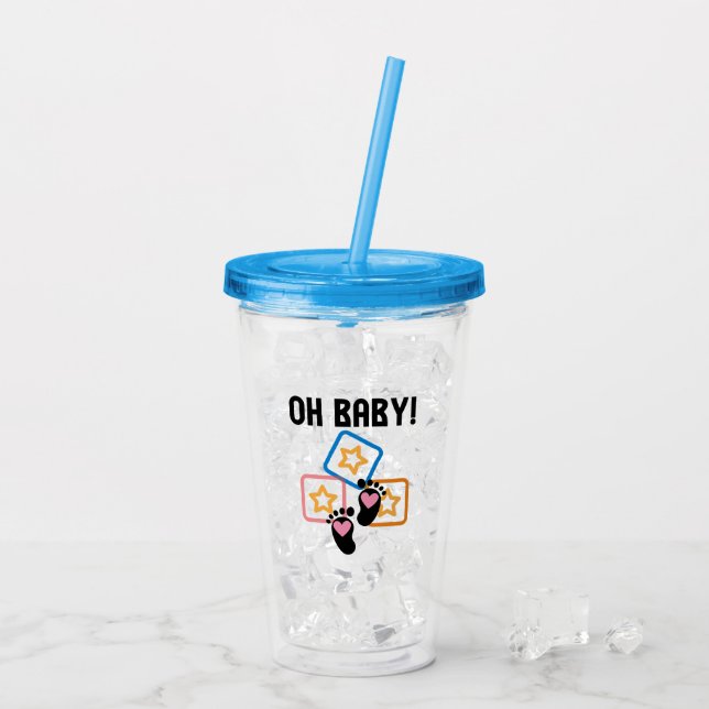Oh Baby. Acryltrinkbecher (Rückseite Ice)