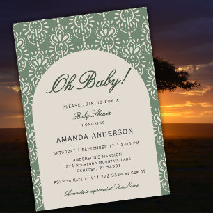 Oh Baby Afrikanische Jungle-Safari-Baby-Shower-Tor Einladung