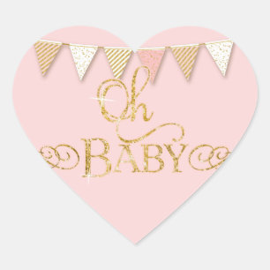 OH BABY!  Babydusche bevorzugt Sticker Banner Penn