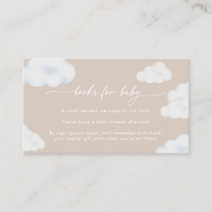 Oh Baby Beige Cloud Baby Duschbücher für Baby Visitenkarte