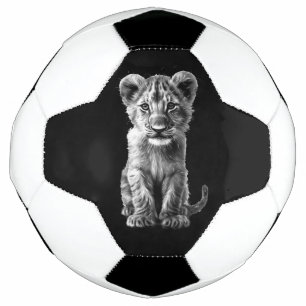 Oh Baby Big Cat Cub Gray Fußball