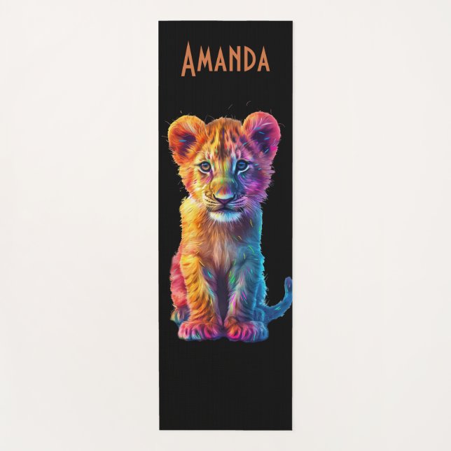 Oh Baby Big Cat Cub Personal Yogamatte (Vorderseite)