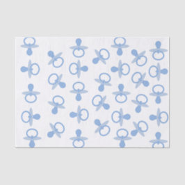 Oh Baby-Blau-Schnuller Seidenpapier