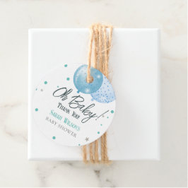 Oh Baby Blue Balloons Boy Baby Dusche Geschenkanhänger