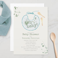 Oh Baby Blue Bib Babyfood Kinderdusche