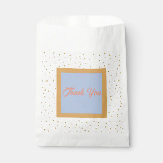 Oh Baby Blue Gold Ginkgo Leaf Baby Dusche Geschenktütchen