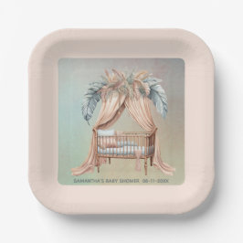 Oh Baby Boho Babydusche Pappteller