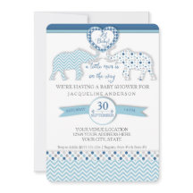 Oh Baby BOY Dusche Herz Elefanten Kleiner Mann