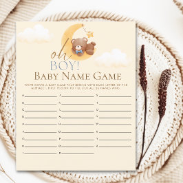 Oh Baby boy Teddy Bear Baby shower boy