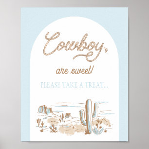 Oh Baby Cowboy Dusche Seil Gefallenheit Poster
