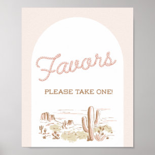 Oh Baby Cowgirl Geschenk zur Babyparty Poster