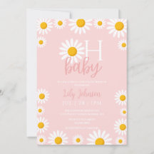 Oh Baby Daisy Pink Baby Dusche
