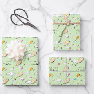 Oh, Baby, die Orte, an denen Sie eine Babydusche m Geschenkpapier Set
