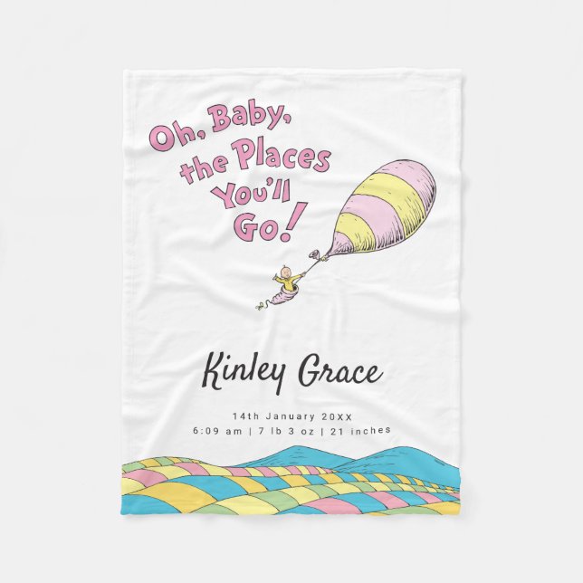 Oh, Baby, die Orte, an die du gehen wirst! Fleece  (Vorderseite)