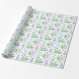 Oh Baby Dinosaur Baby Dusche Geschenkpapier
