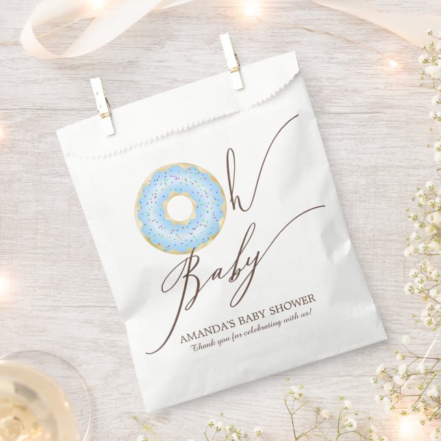 Oh Baby Donut Baby Dusche Fevor Taschen Geschenktütchen (Ausgeschnitten)