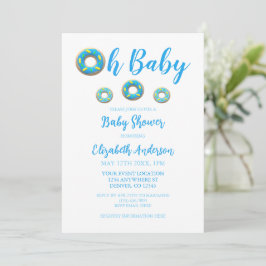 Oh Baby Donut Babydusche Einladung