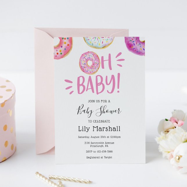 Oh Baby Donut Babydusche Einladung (Von Creator hochgeladen)
