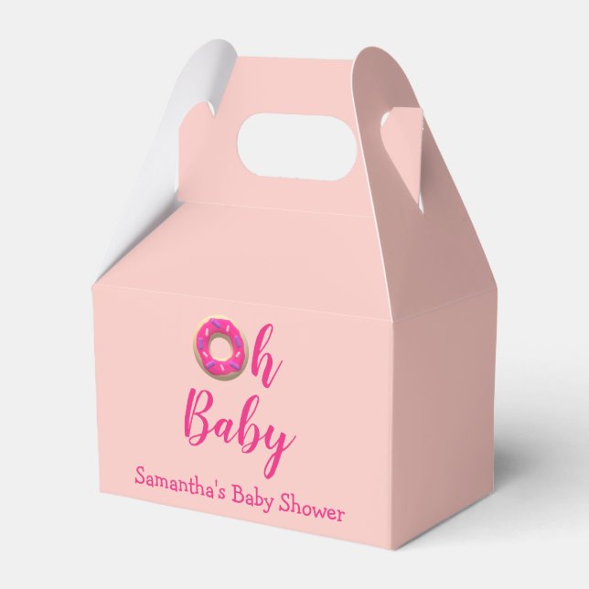 Oh Baby Donut Babydusche Geschenkschachtel (Vorderseite)