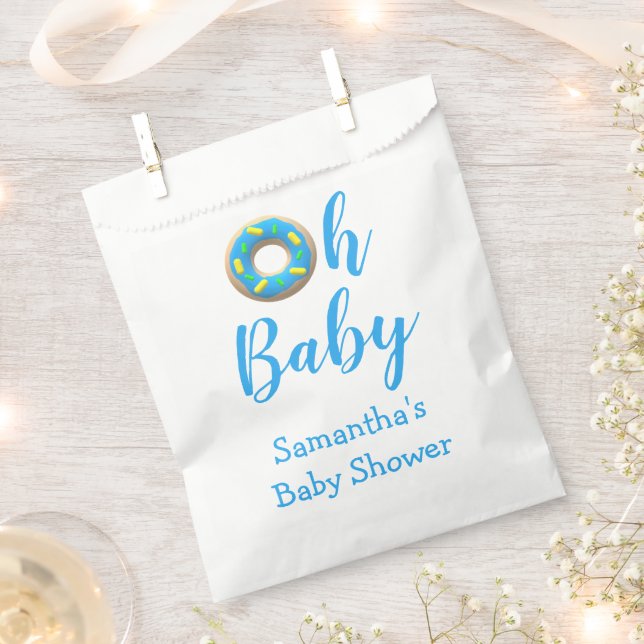 Oh Baby Donut Babydusche Geschenktütchen (Ausgeschnitten)