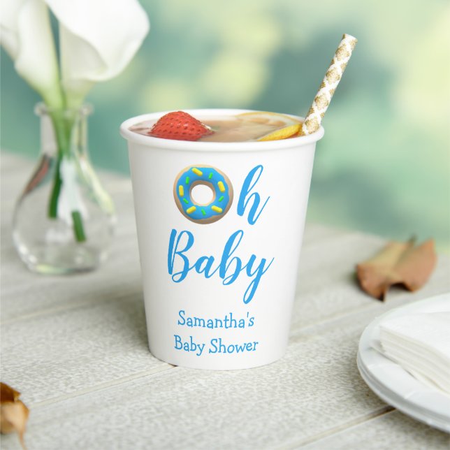 Oh Baby Donut Babydusche Pappbecher (In Situ)