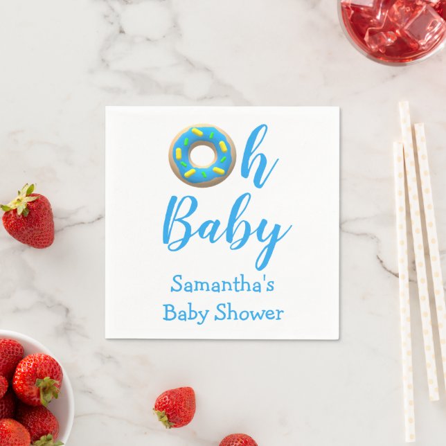 Oh Baby Donut Babydusche Serviette (Beispiel)
