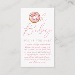 Oh Baby Donut Sprinkle Babydusche Buchanfrage Begleitkarte