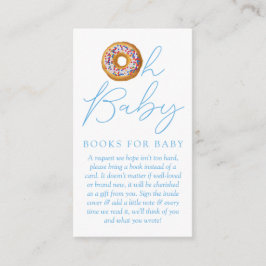 Oh Baby Donut Sprinkle Babydusche Buchanfrage En Begleitkarte