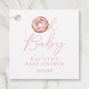 Oh Baby Donut Sprinkle Girls Babydusche Geschenkanhänger