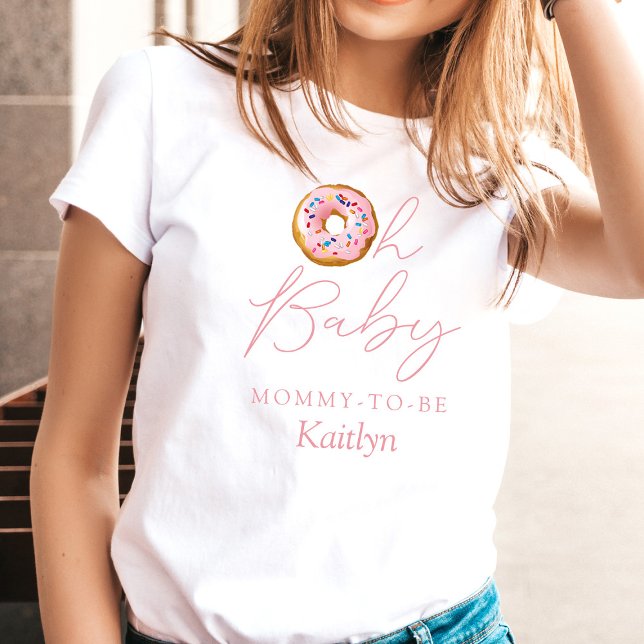 Oh Baby Donut Sprinkle Girls Babydusche T-Shirt (Von Creator hochgeladen)