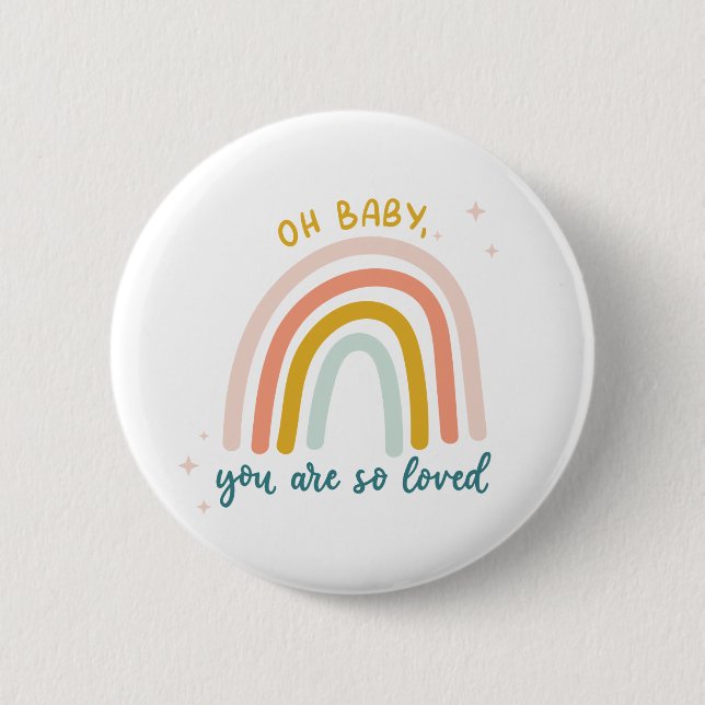 Oh Baby, du bist so geliebt Button (Vorderseite)