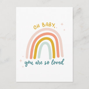Oh Baby, du bist so geliebt Postkarte