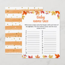 Oh Baby Ein kleines Pumpkin Baby Name Race-Spiel