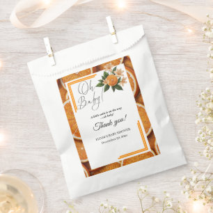 Oh Baby, ein süßes kleines Orangen-Zitrus-Baby-Bab Geschenktütchen