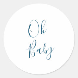 Oh Baby Envelope Runder Aufkleber
