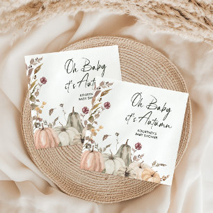Oh Baby, es ist Herbst' Kürbis-Baby-Party Serviette