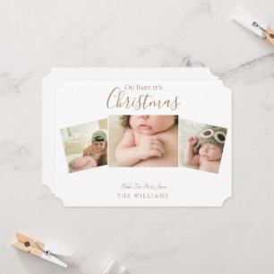 Oh Baby Es ist Weihnachts Collage Foto White Ticke