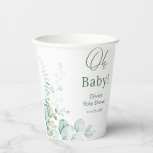 Oh Baby Eukalyptus Grün Gold Baby Shower