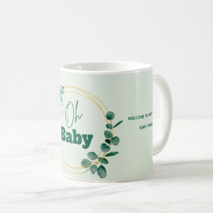 Oh Baby Eukalyptusblätter Baby Shower Kaffeetasse