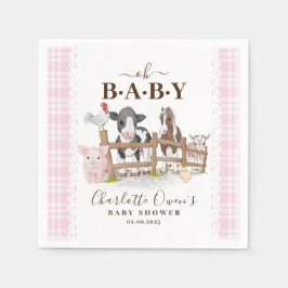 Oh Baby Farm Animals Barnyard Baby Dusche Serviette
