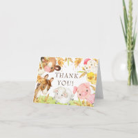Oh Baby Farm Animaux Baby shower Merci
