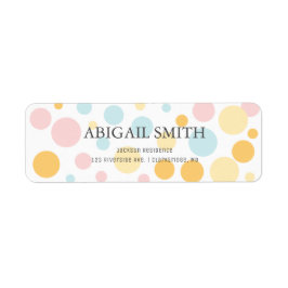 Oh Baby Fun Pois Baby shower Étiquette