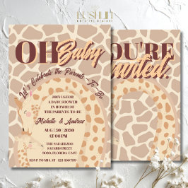 Oh Baby Giraffe Baby Shower Safari Theme Einladung