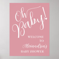 Oh, Baby! Girl Baby Dusche Willkommen