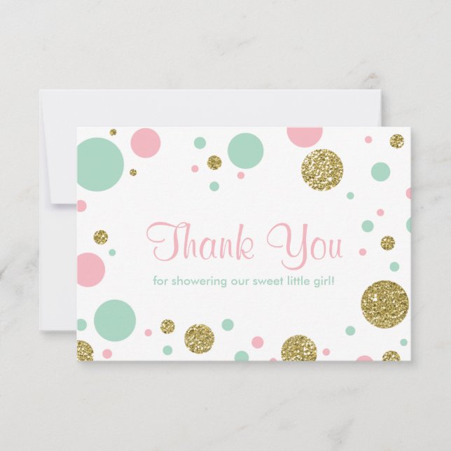 Oh Baby Girl, Carte de remerciements, Parties scin (Devant)