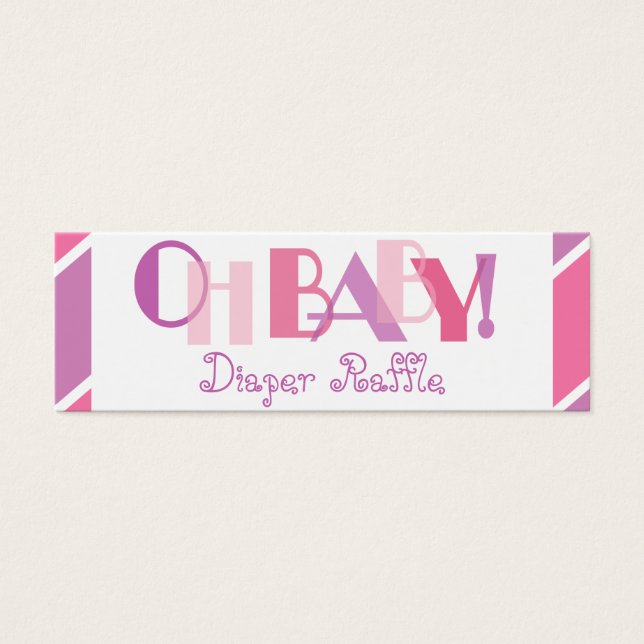 Oh Baby Girl Pink Moderne Windelrüstung (Vorderseite)